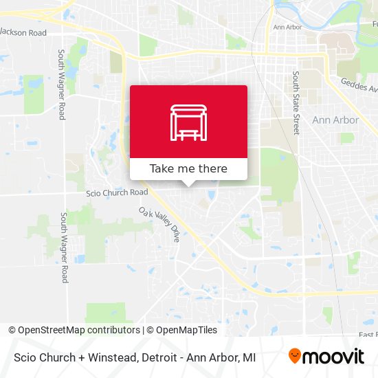 Scio Church + Winstead map