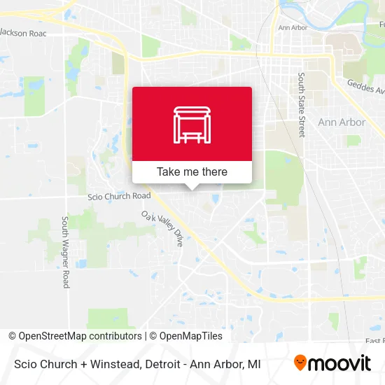 Scio Church + Winstead map