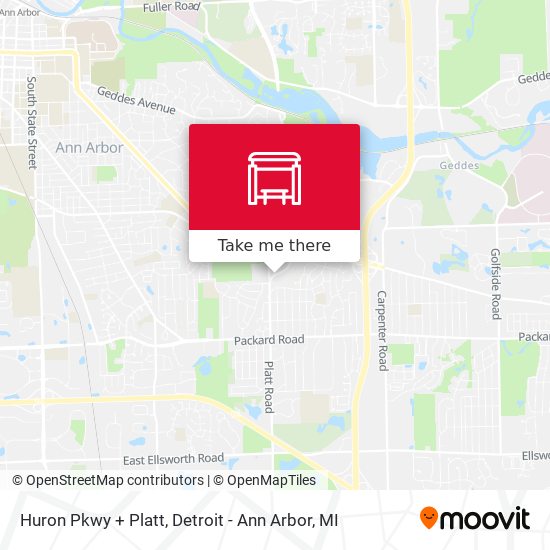 Mapa de Huron Pkwy + Platt