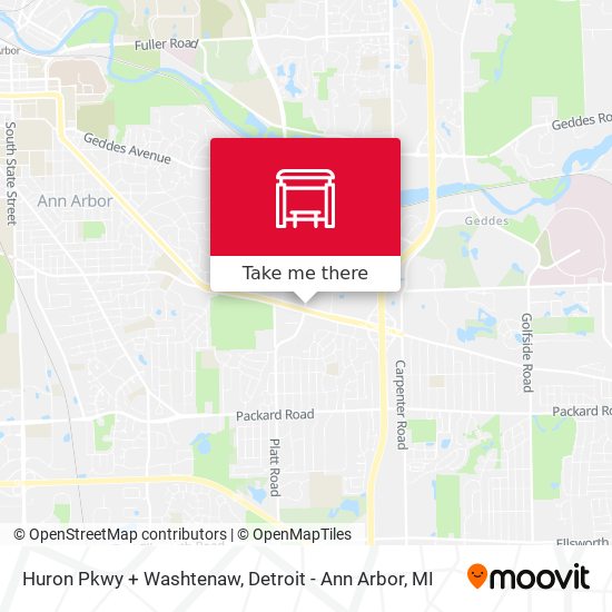 Mapa de Huron Pkwy + Washtenaw