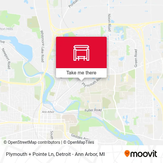 Plymouth + Pointe Ln map