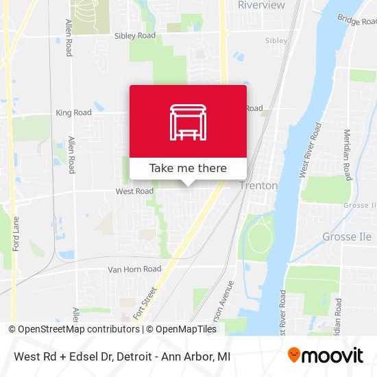 Mapa de West Rd + Edsel Dr