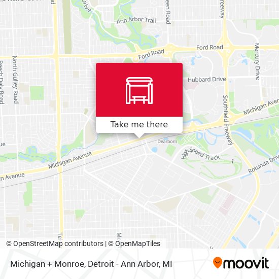 Mapa de Michigan + Monroe
