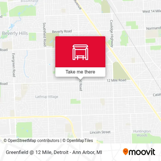 Greenfield @ 12 Mile map
