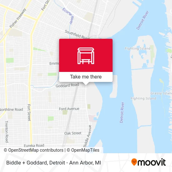 Biddle + Goddard map