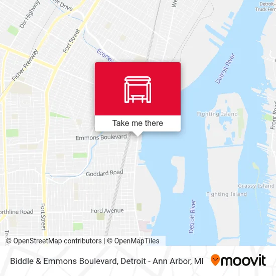 Biddle & Emmons Boulevard map