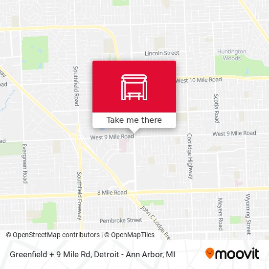 Mapa de Greenfield + 9 Mile Rd
