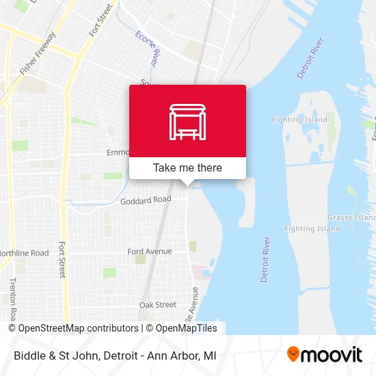 Biddle & St John map