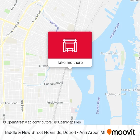 Biddle & New Street Nearside map