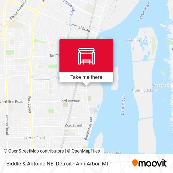 Biddle & Antoine NE map