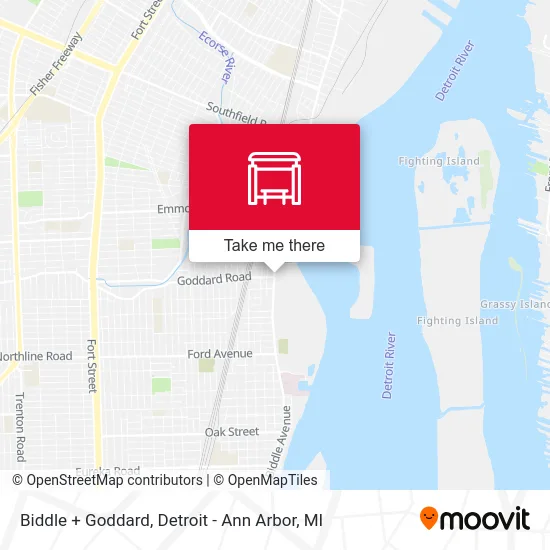 Biddle + Goddard map