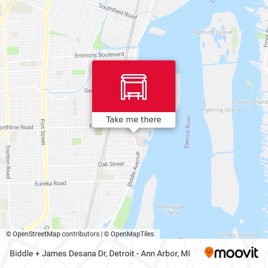 Biddle + James Desana Dr map