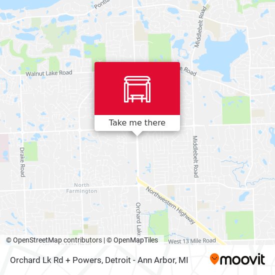 Mapa de Orchard Lk Rd + Powers