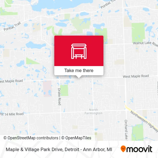 Maple & Village Park Drive map