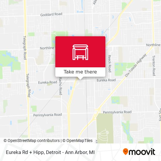 Eureka Rd + Hipp map