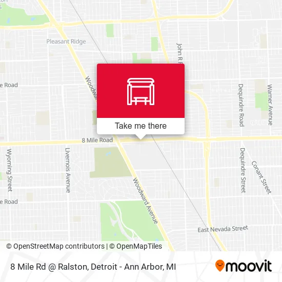 8 Mile Rd @ Ralston map
