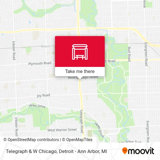 Telegraph & W Chicago map