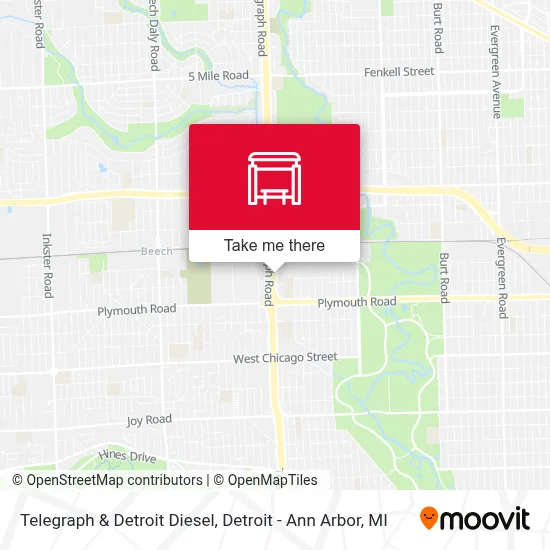 Telegraph & Detroit Diesel map