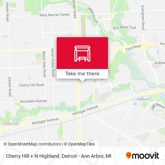 Mapa de Cherry Hill + N Highland