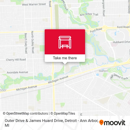 Outer Drive & James Huard Drive map