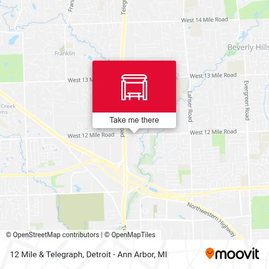 12 Mile & Telegraph map