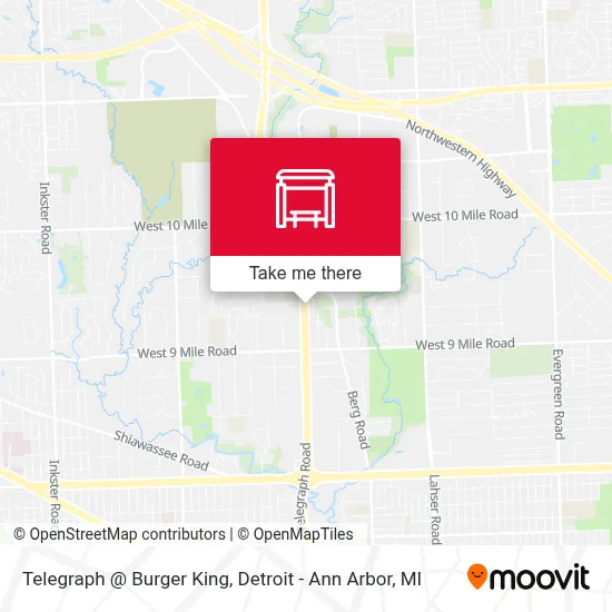 Telegraph @ Burger King map