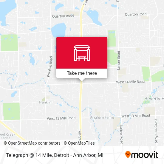 Telegraph @ 14 Mile map