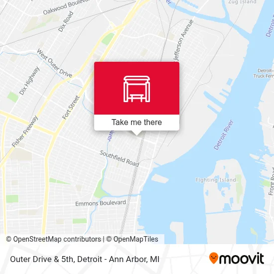 Outer Drive & 5th map