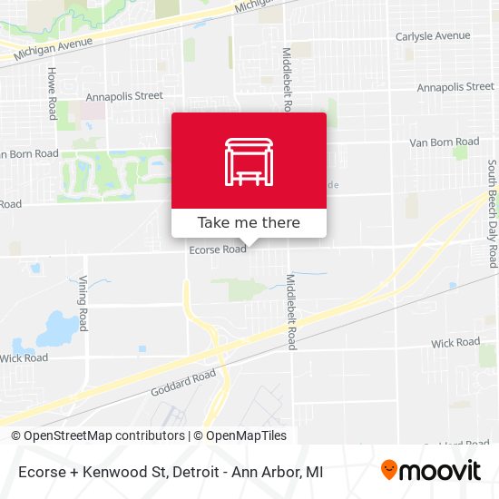 Mapa de Ecorse + Kenwood St