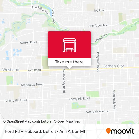 Mapa de Ford Rd + Hubbard