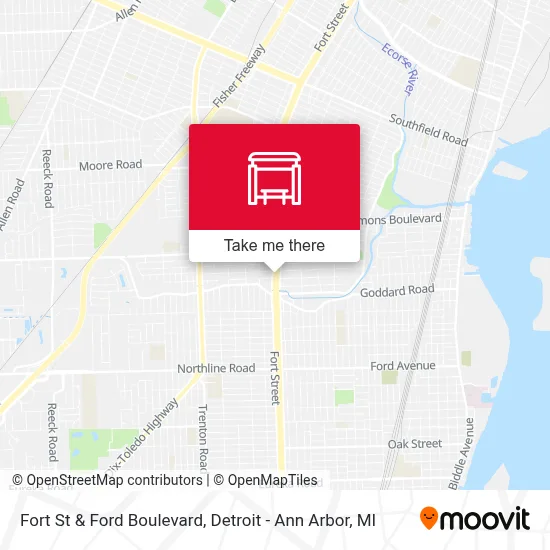 Fort St & Ford Boulevard map