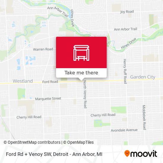 Mapa de Ford Rd + Venoy SW