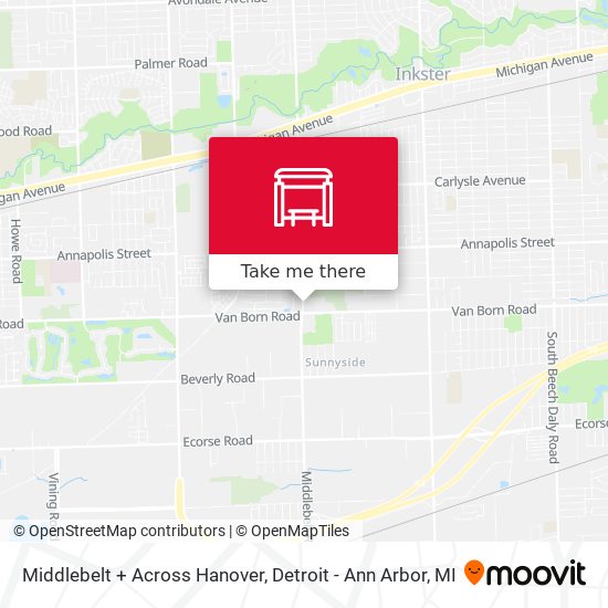 Middlebelt + Across Hanover map
