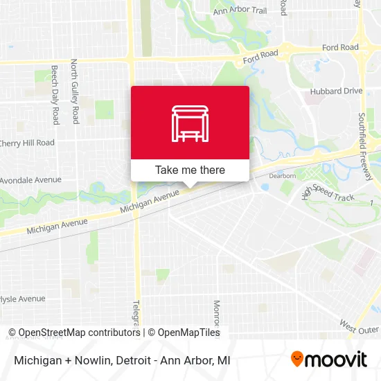 Michigan + Nowlin map