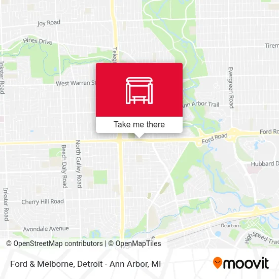 Ford & Melborne map