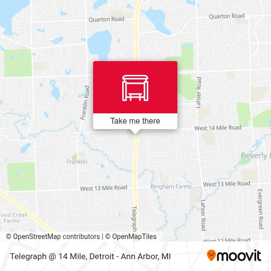 Telegraph @ 14 Mile map