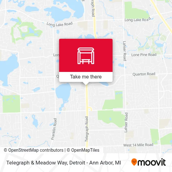 Telegraph & Meadow Way map