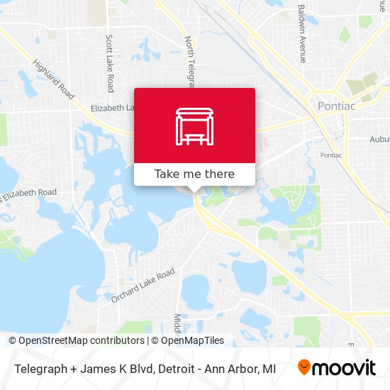 Telegraph + James K Blvd map