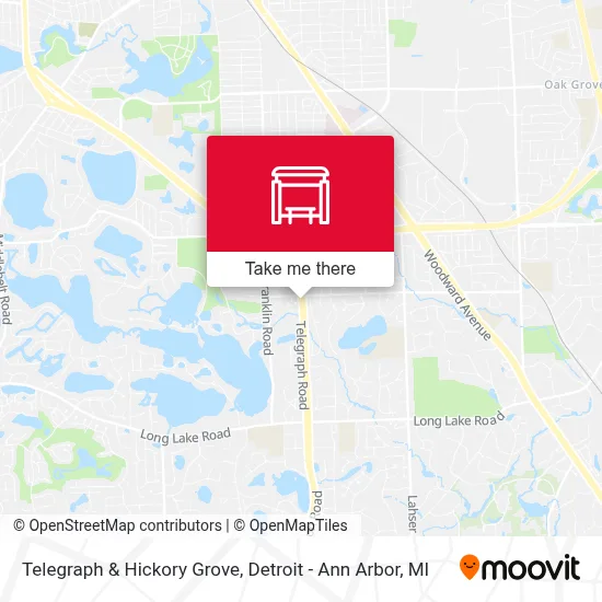Telegraph & Hickory Grove map