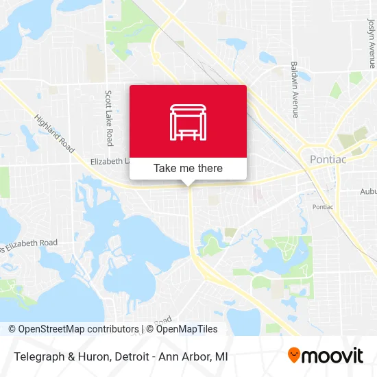 Telegraph & Huron map