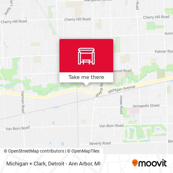 Mapa de Michigan + Clark