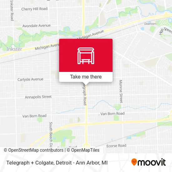 Telegraph + Colgate map