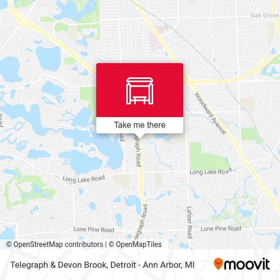 Telegraph & Devon Brook map