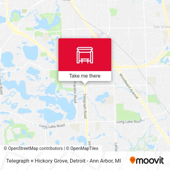 Telegraph + Hickory Grove map