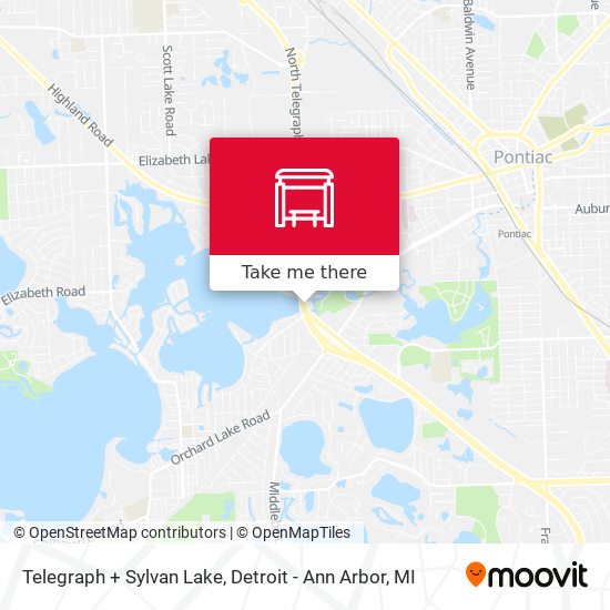 Telegraph + Sylvan Lake map