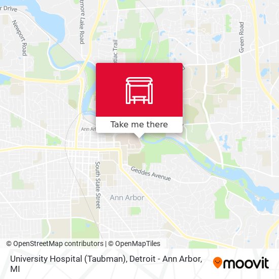 University Hospital (Taubman) map