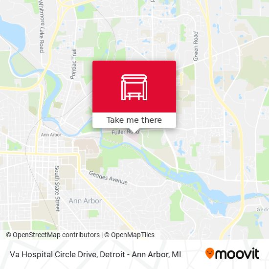 Va Hospital Circle Drive map