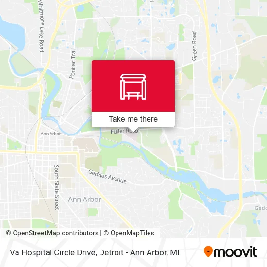 Va Hospital Circle Drive map