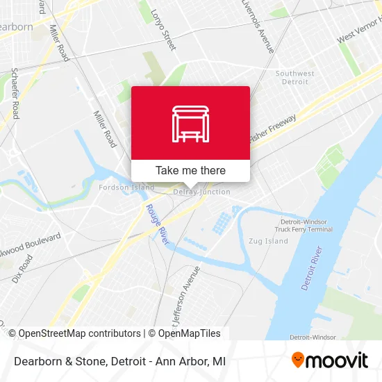 Dearborn & Stone map