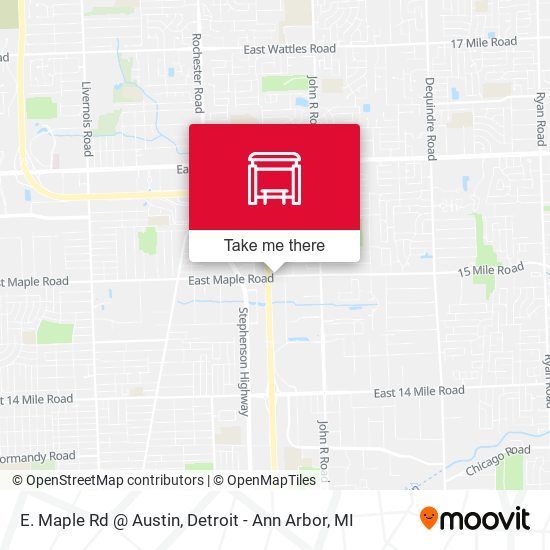 Mapa de E. Maple Rd @ Austin
